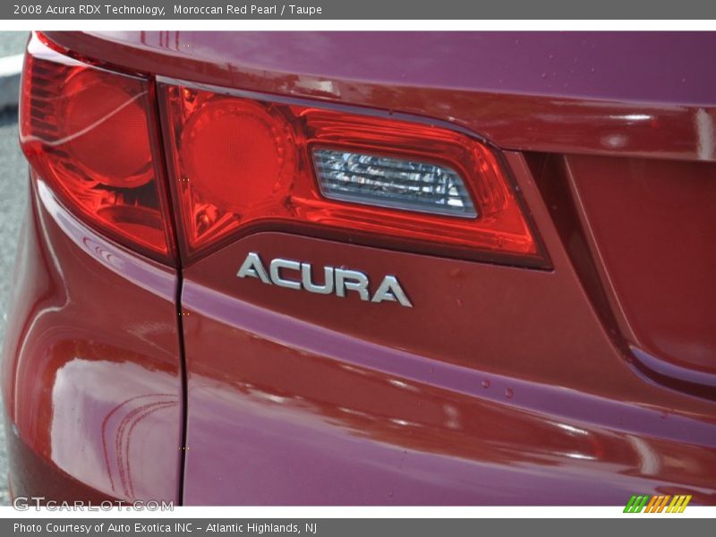Moroccan Red Pearl / Taupe 2008 Acura RDX Technology