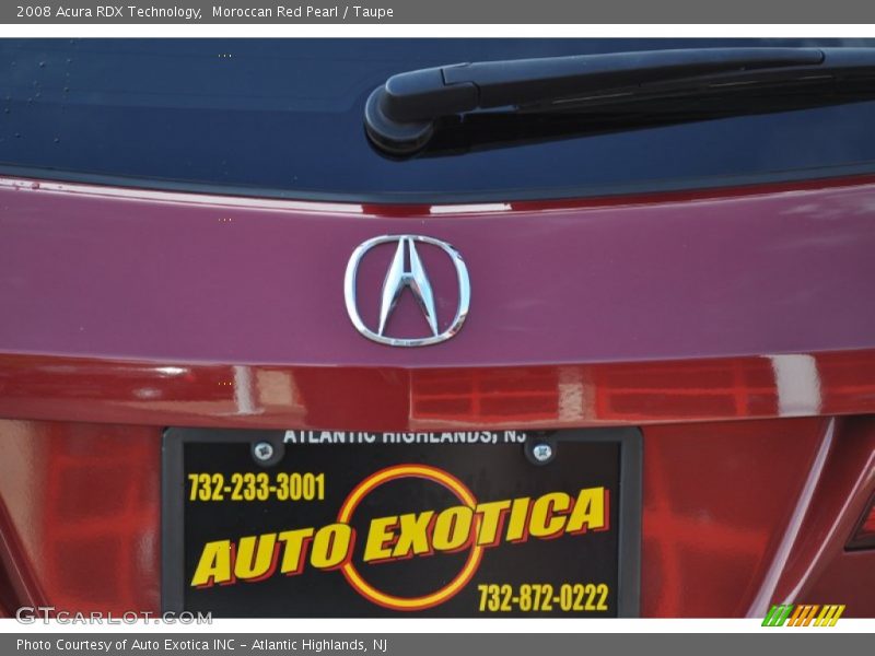 Moroccan Red Pearl / Taupe 2008 Acura RDX Technology
