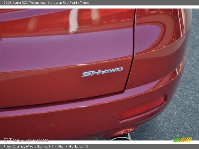 Moroccan Red Pearl / Taupe 2008 Acura RDX Technology
