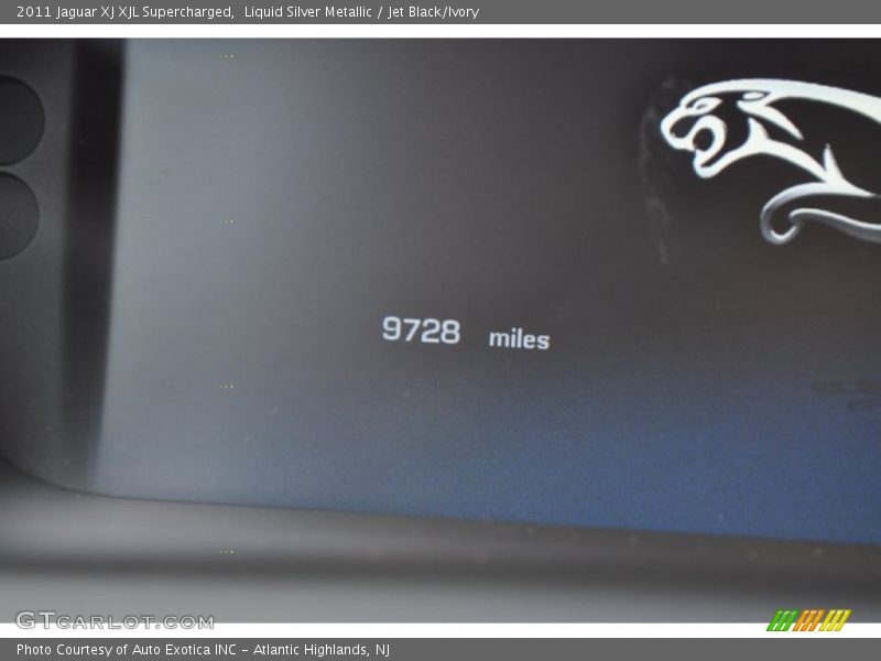 Liquid Silver Metallic / Jet Black/Ivory 2011 Jaguar XJ XJL Supercharged