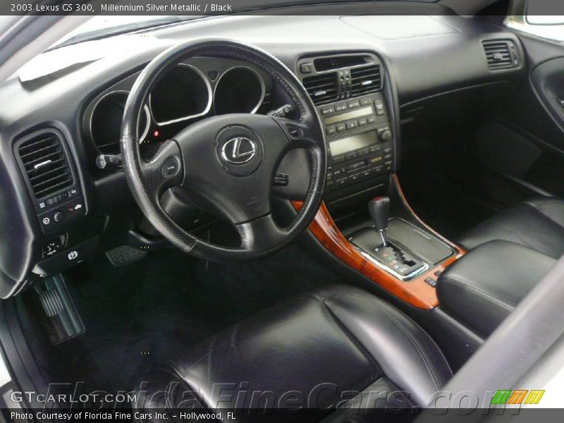 Millennium Silver Metallic / Black 2003 Lexus GS 300