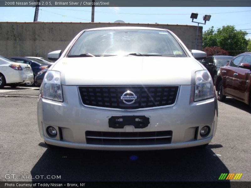 Brilliant Silver / Charcoal/Steel 2008 Nissan Sentra 2.0 S