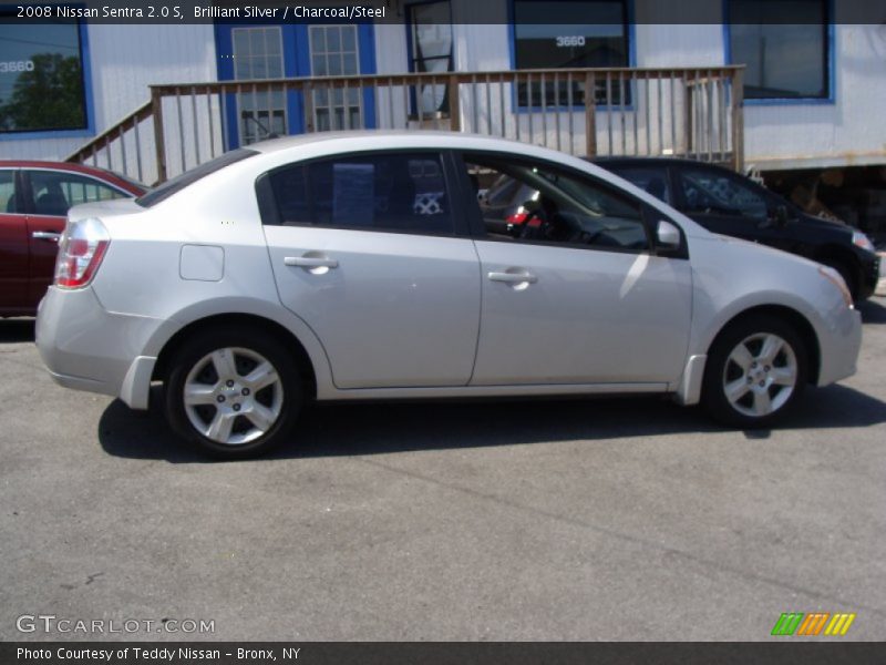 Brilliant Silver / Charcoal/Steel 2008 Nissan Sentra 2.0 S