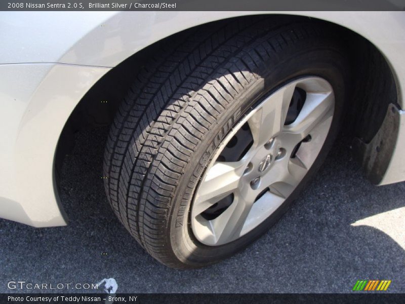 Brilliant Silver / Charcoal/Steel 2008 Nissan Sentra 2.0 S