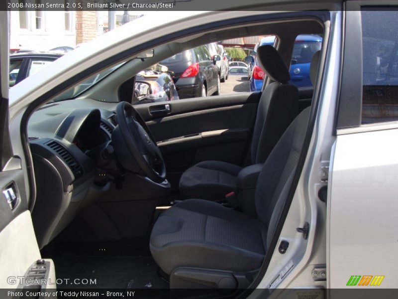 Brilliant Silver / Charcoal/Steel 2008 Nissan Sentra 2.0 S