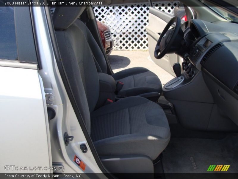 Brilliant Silver / Charcoal/Steel 2008 Nissan Sentra 2.0 S