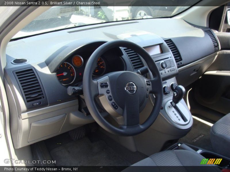 Brilliant Silver / Charcoal/Steel 2008 Nissan Sentra 2.0 S