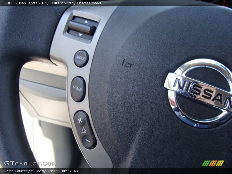 Brilliant Silver / Charcoal/Steel 2008 Nissan Sentra 2.0 S
