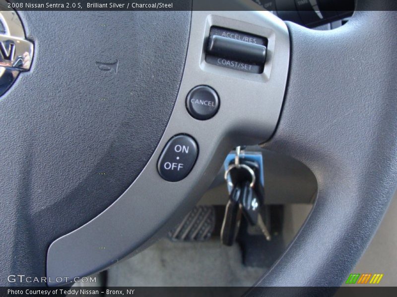 Brilliant Silver / Charcoal/Steel 2008 Nissan Sentra 2.0 S