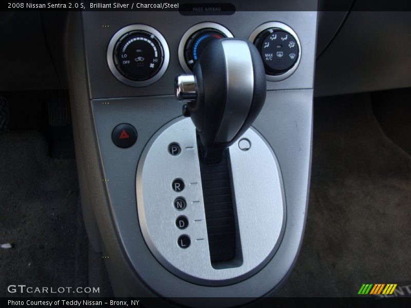 Brilliant Silver / Charcoal/Steel 2008 Nissan Sentra 2.0 S