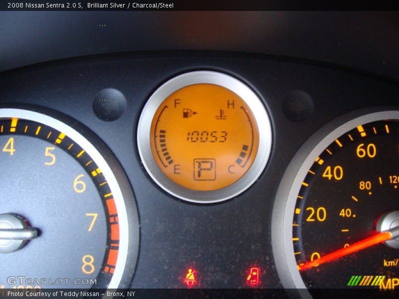 Brilliant Silver / Charcoal/Steel 2008 Nissan Sentra 2.0 S
