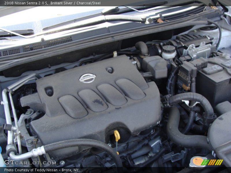 Brilliant Silver / Charcoal/Steel 2008 Nissan Sentra 2.0 S