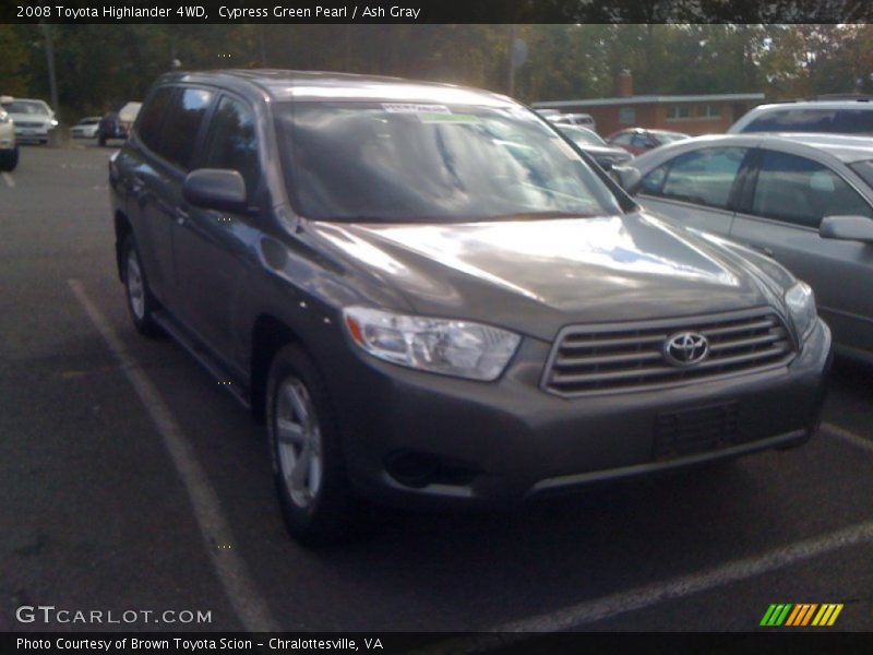 Cypress Green Pearl / Ash Gray 2008 Toyota Highlander 4WD
