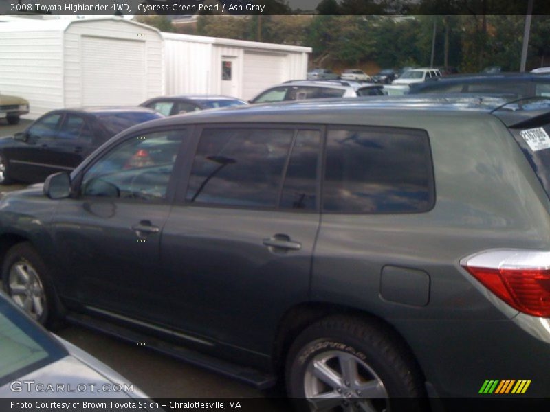 Cypress Green Pearl / Ash Gray 2008 Toyota Highlander 4WD