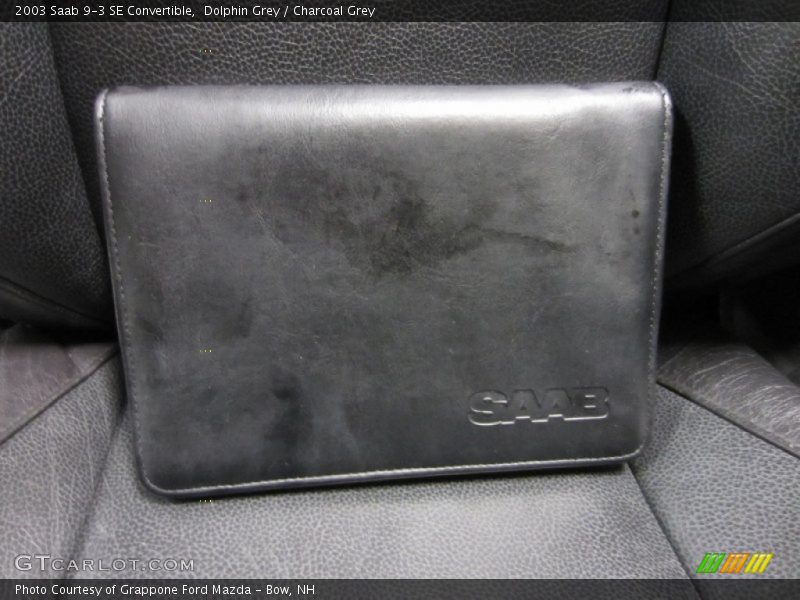 Dolphin Grey / Charcoal Grey 2003 Saab 9-3 SE Convertible