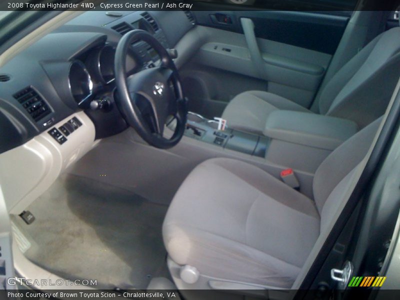 Cypress Green Pearl / Ash Gray 2008 Toyota Highlander 4WD