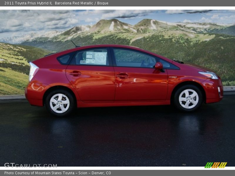 Barcelona Red Metallic / Bisque 2011 Toyota Prius Hybrid II