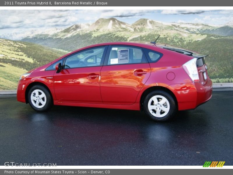 Barcelona Red Metallic / Bisque 2011 Toyota Prius Hybrid II
