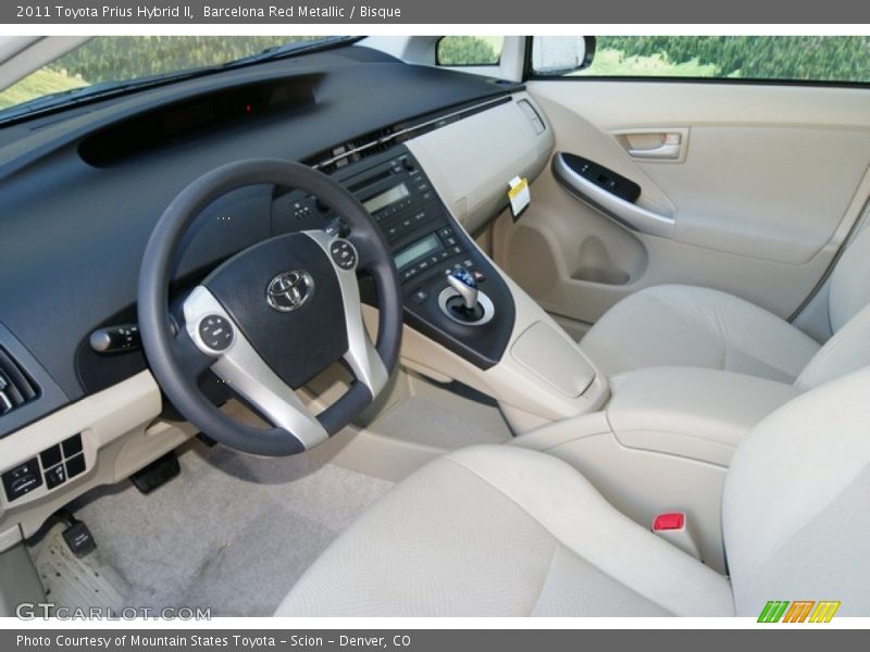 Barcelona Red Metallic / Bisque 2011 Toyota Prius Hybrid II