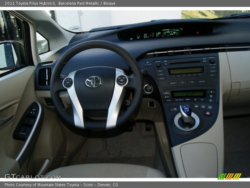 Barcelona Red Metallic / Bisque 2011 Toyota Prius Hybrid II