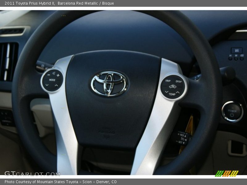 Barcelona Red Metallic / Bisque 2011 Toyota Prius Hybrid II