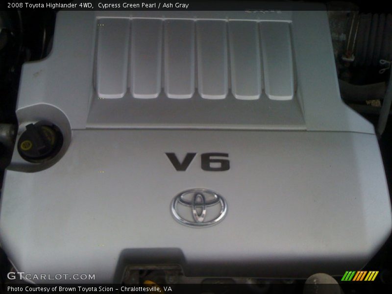 Cypress Green Pearl / Ash Gray 2008 Toyota Highlander 4WD