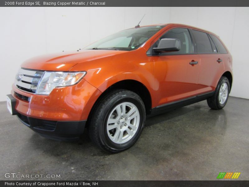 Blazing Copper Metallic / Charcoal 2008 Ford Edge SE