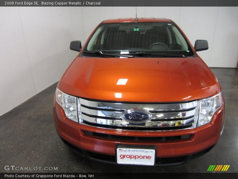 Blazing Copper Metallic / Charcoal 2008 Ford Edge SE