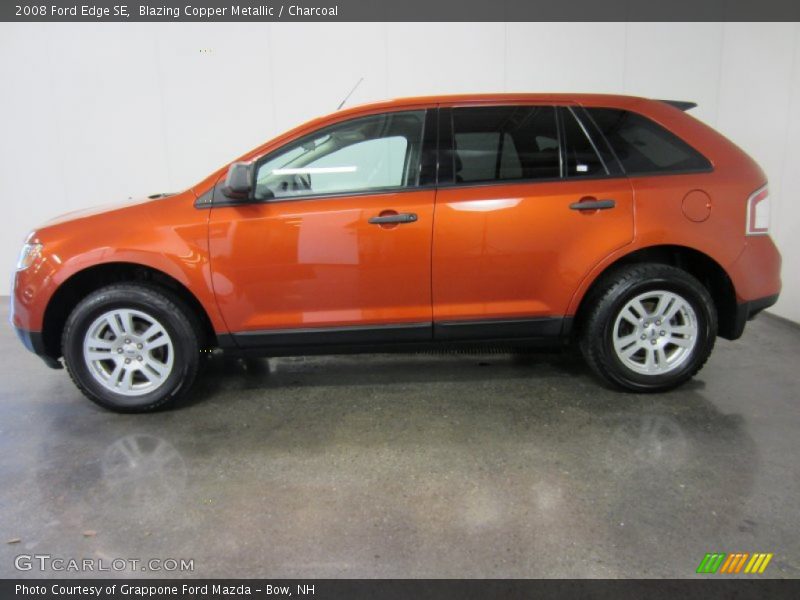 Blazing Copper Metallic / Charcoal 2008 Ford Edge SE