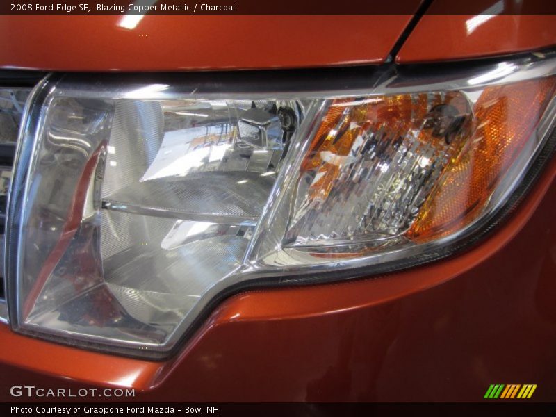 Blazing Copper Metallic / Charcoal 2008 Ford Edge SE