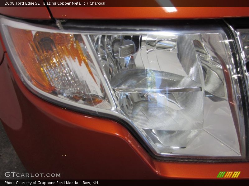 Blazing Copper Metallic / Charcoal 2008 Ford Edge SE