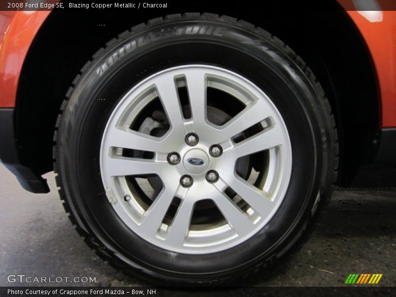 Blazing Copper Metallic / Charcoal 2008 Ford Edge SE