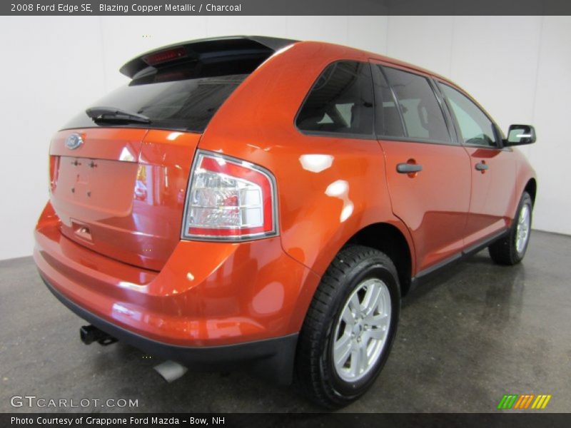 Blazing Copper Metallic / Charcoal 2008 Ford Edge SE