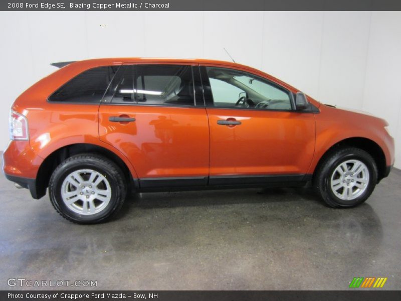 Blazing Copper Metallic / Charcoal 2008 Ford Edge SE