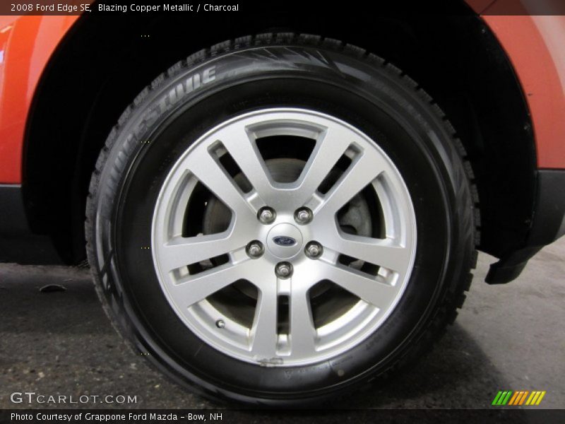 Blazing Copper Metallic / Charcoal 2008 Ford Edge SE