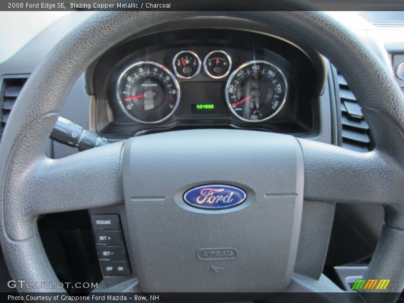 Blazing Copper Metallic / Charcoal 2008 Ford Edge SE