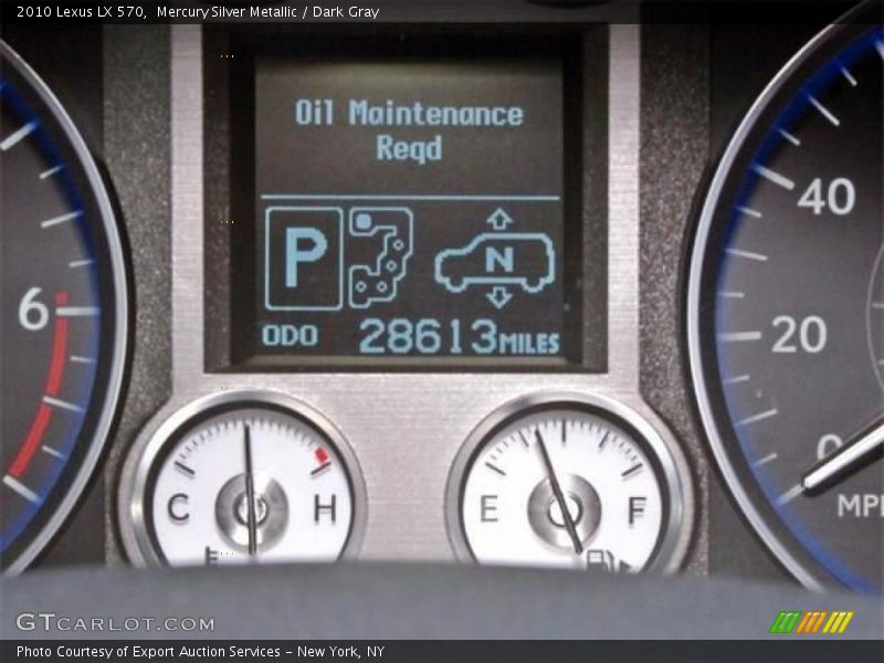 Mercury Silver Metallic / Dark Gray 2010 Lexus LX 570
