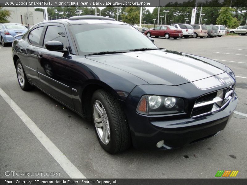 Midnight Blue Pearl / Dark Slate Gray/Light Graystone 2006 Dodge Charger R/T