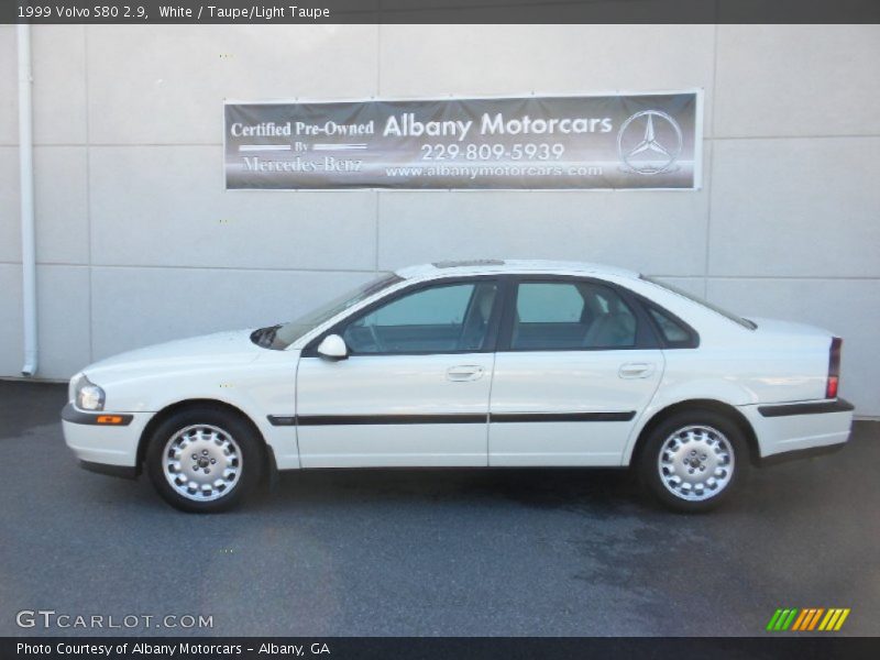 White / Taupe/Light Taupe 1999 Volvo S80 2.9