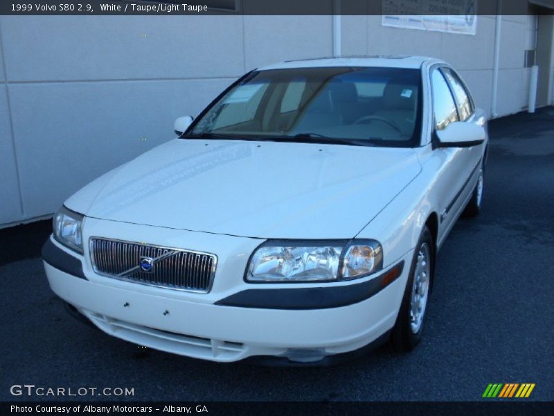 White / Taupe/Light Taupe 1999 Volvo S80 2.9