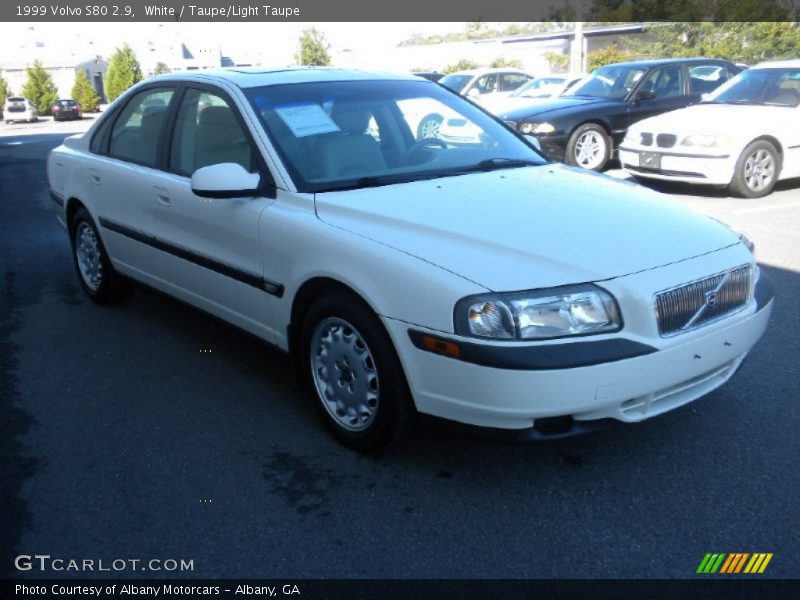 White / Taupe/Light Taupe 1999 Volvo S80 2.9