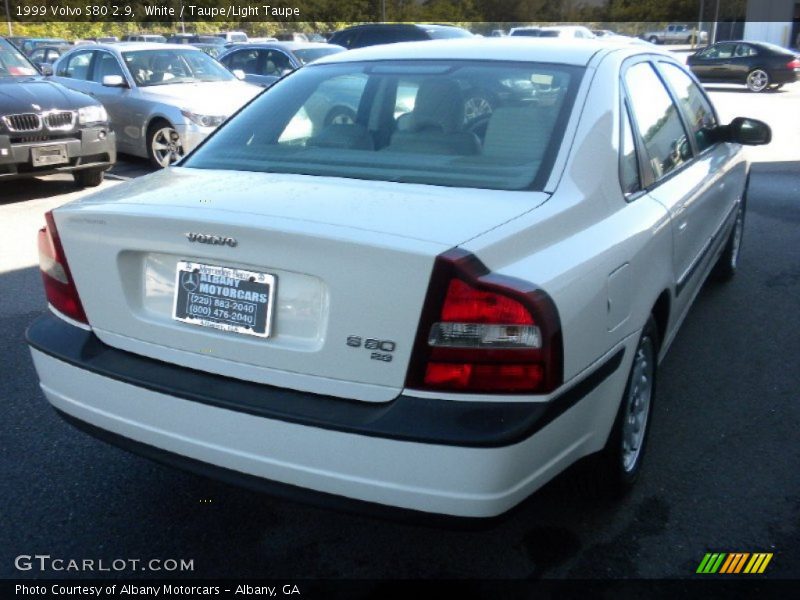 White / Taupe/Light Taupe 1999 Volvo S80 2.9