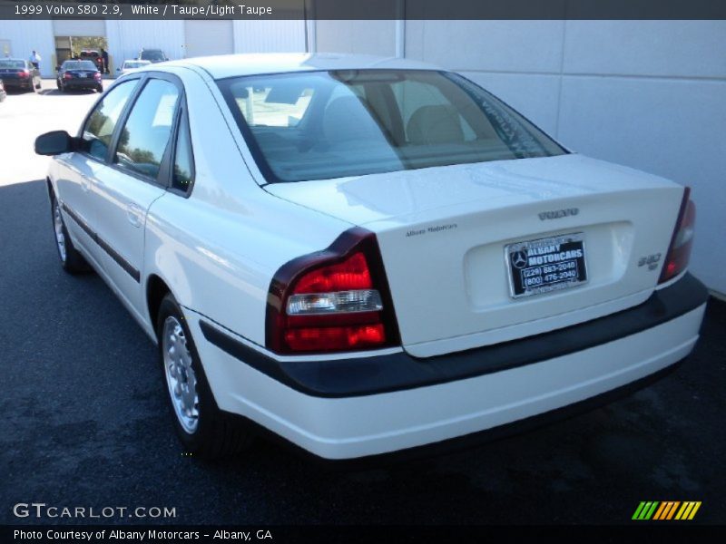White / Taupe/Light Taupe 1999 Volvo S80 2.9