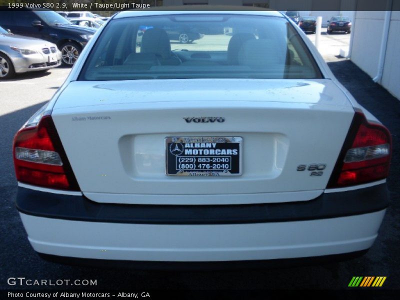 White / Taupe/Light Taupe 1999 Volvo S80 2.9