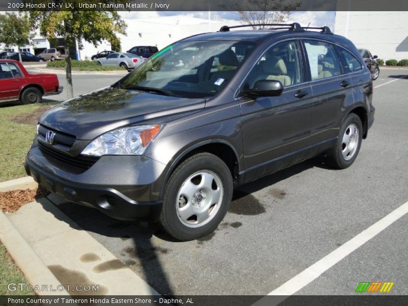 Urban Titanium Metallic / Ivory 2009 Honda CR-V LX