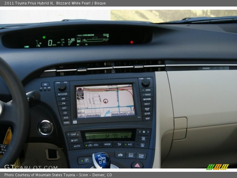Blizzard White Pearl / Bisque 2011 Toyota Prius Hybrid III