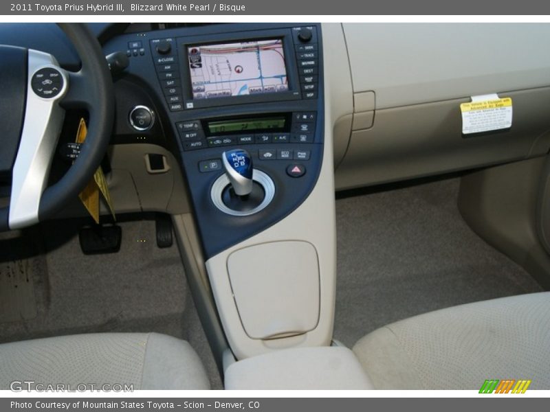 Blizzard White Pearl / Bisque 2011 Toyota Prius Hybrid III