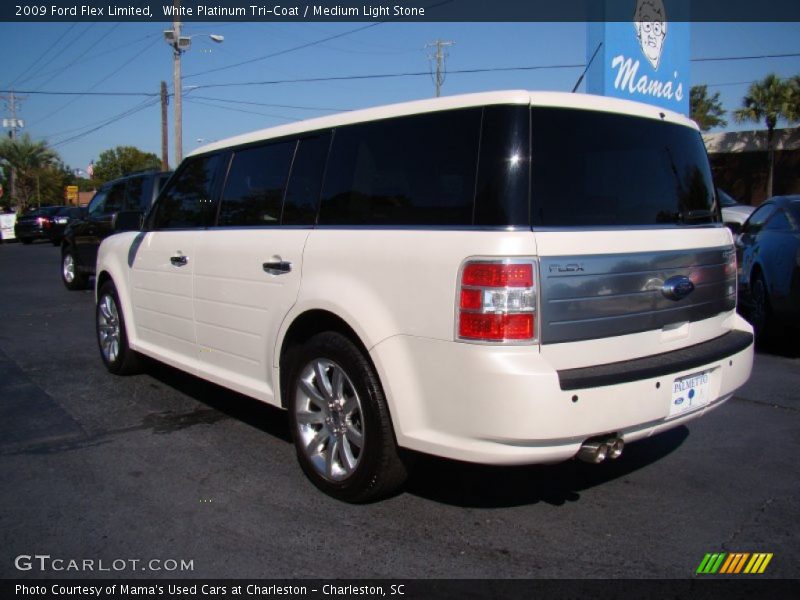 White Platinum Tri-Coat / Medium Light Stone 2009 Ford Flex Limited
