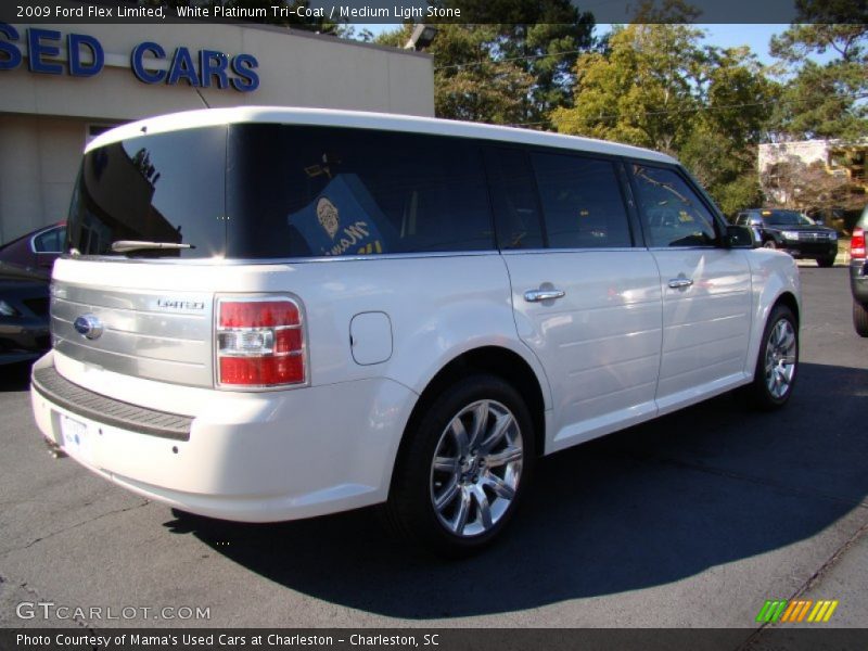 White Platinum Tri-Coat / Medium Light Stone 2009 Ford Flex Limited