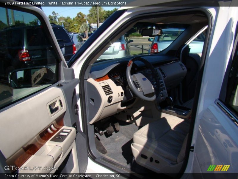 White Platinum Tri-Coat / Medium Light Stone 2009 Ford Flex Limited